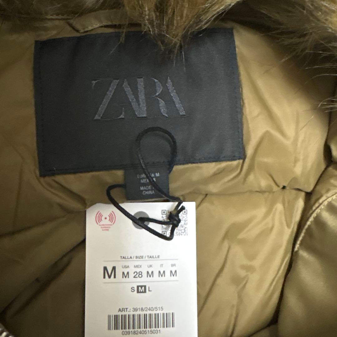 ZARA フェイクファー襟 ボンバージャケット ZW COLLECTION M