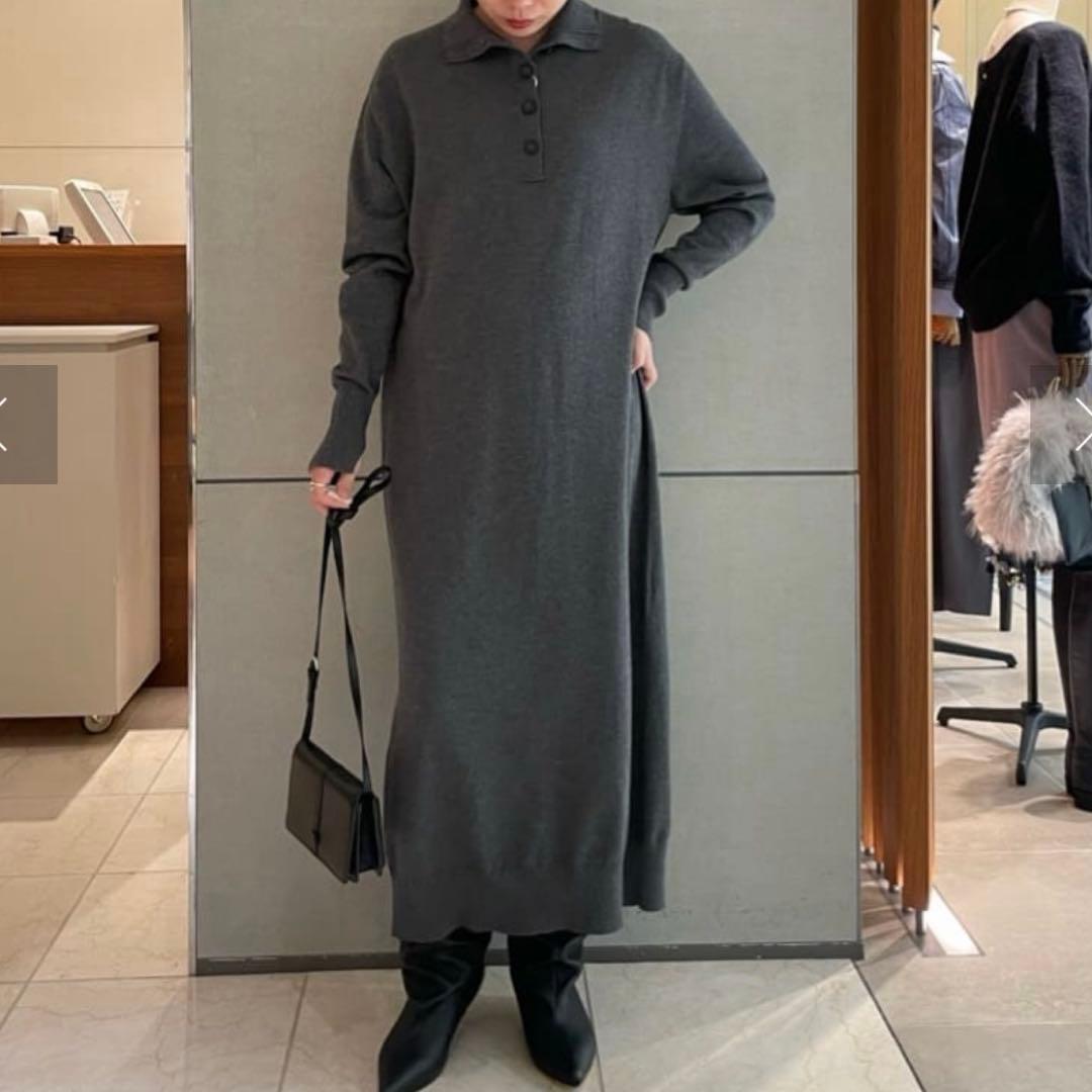 極美品 ガリャルダガランテ 25AW ニットタートルワンピース 前後2way