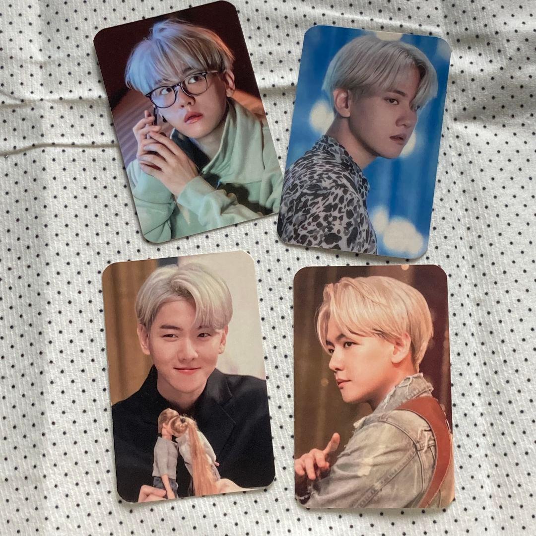 ベッキョン シリアル 日本 BAEKHYUN EXO トレカ 4枚