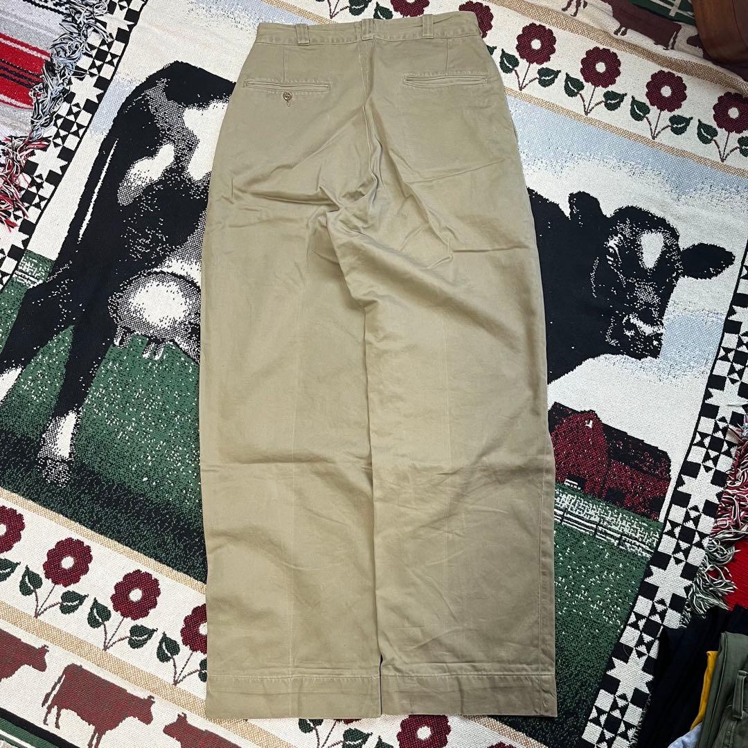 60s U.S.Army チノ トラウザーズ チノパン カーキ ワイド 50s