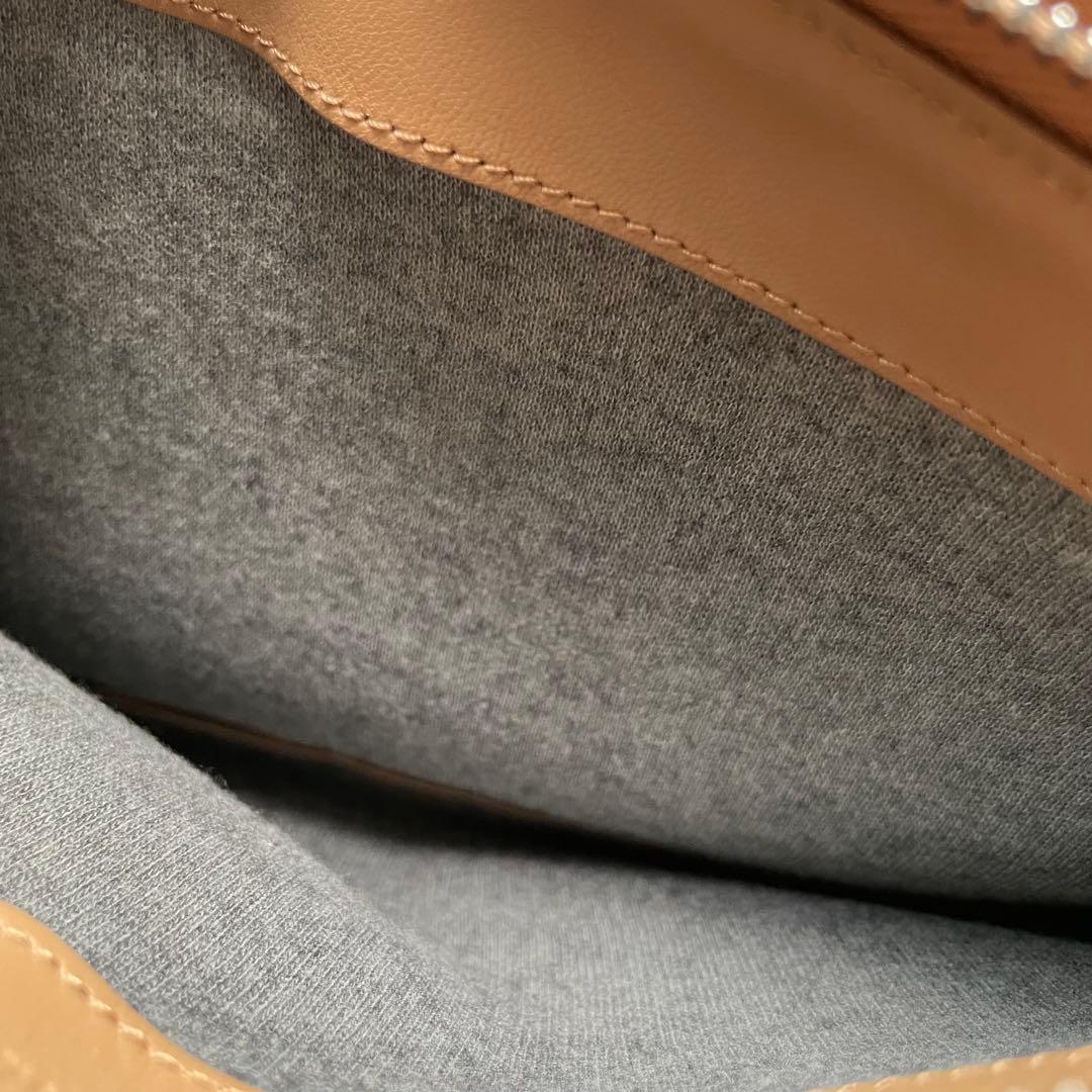 1度使用美品 CELINE セリーヌ ラムスキン キャメル トリコ バッグ