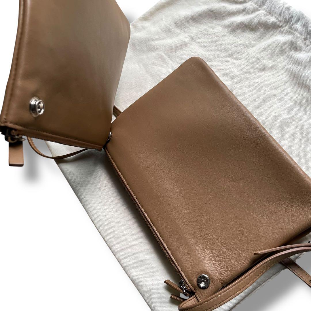 1度使用美品 CELINE セリーヌ ラムスキン キャメル トリコ バッグ