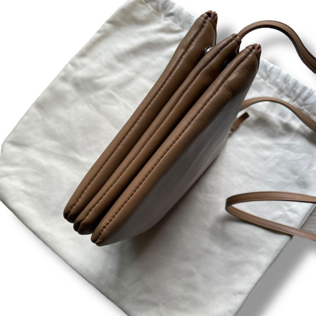 1度使用美品 CELINE セリーヌ ラムスキン キャメル トリコ バッグ