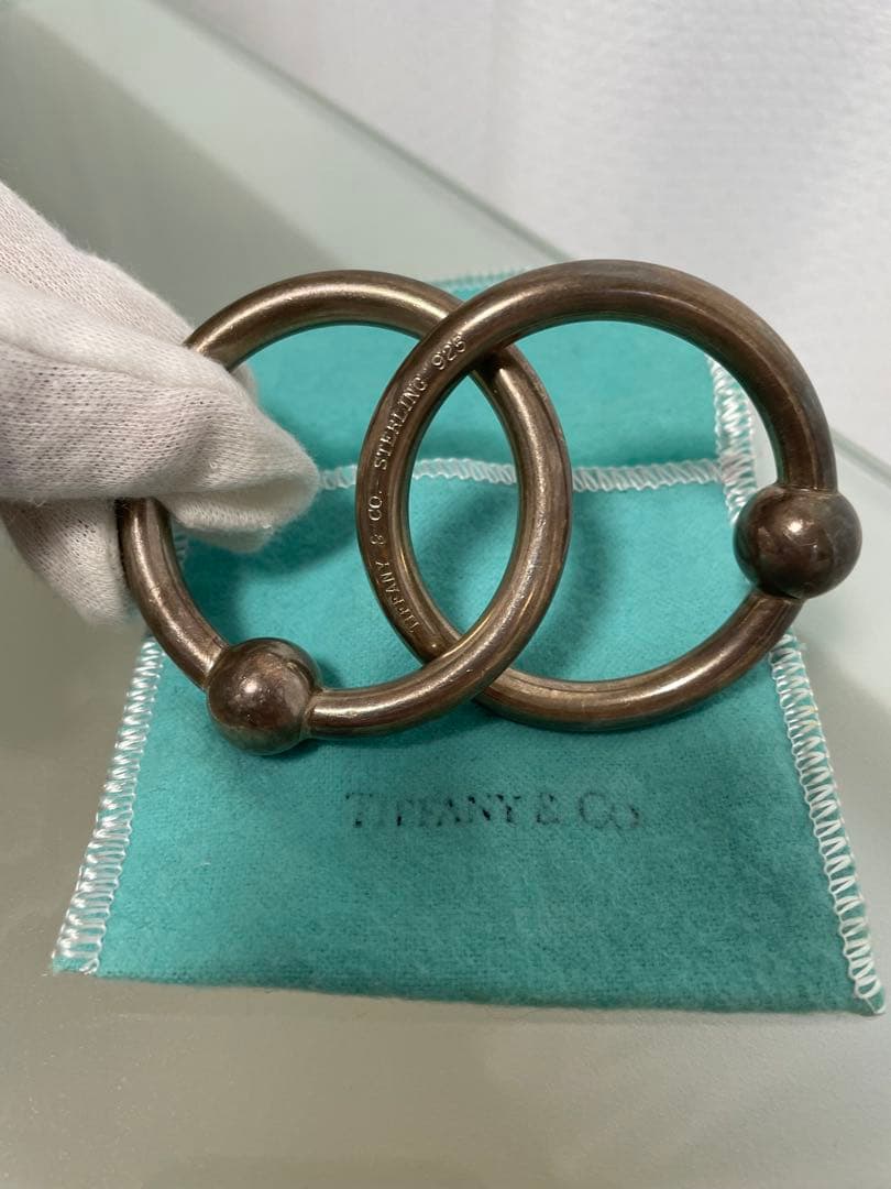 ティファニー　ベビーラトル　シルバー　赤ちゃん　にぎにぎ