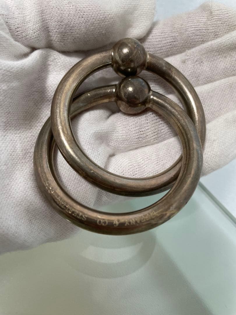 ティファニー　ベビーラトル　シルバー　赤ちゃん　にぎにぎ