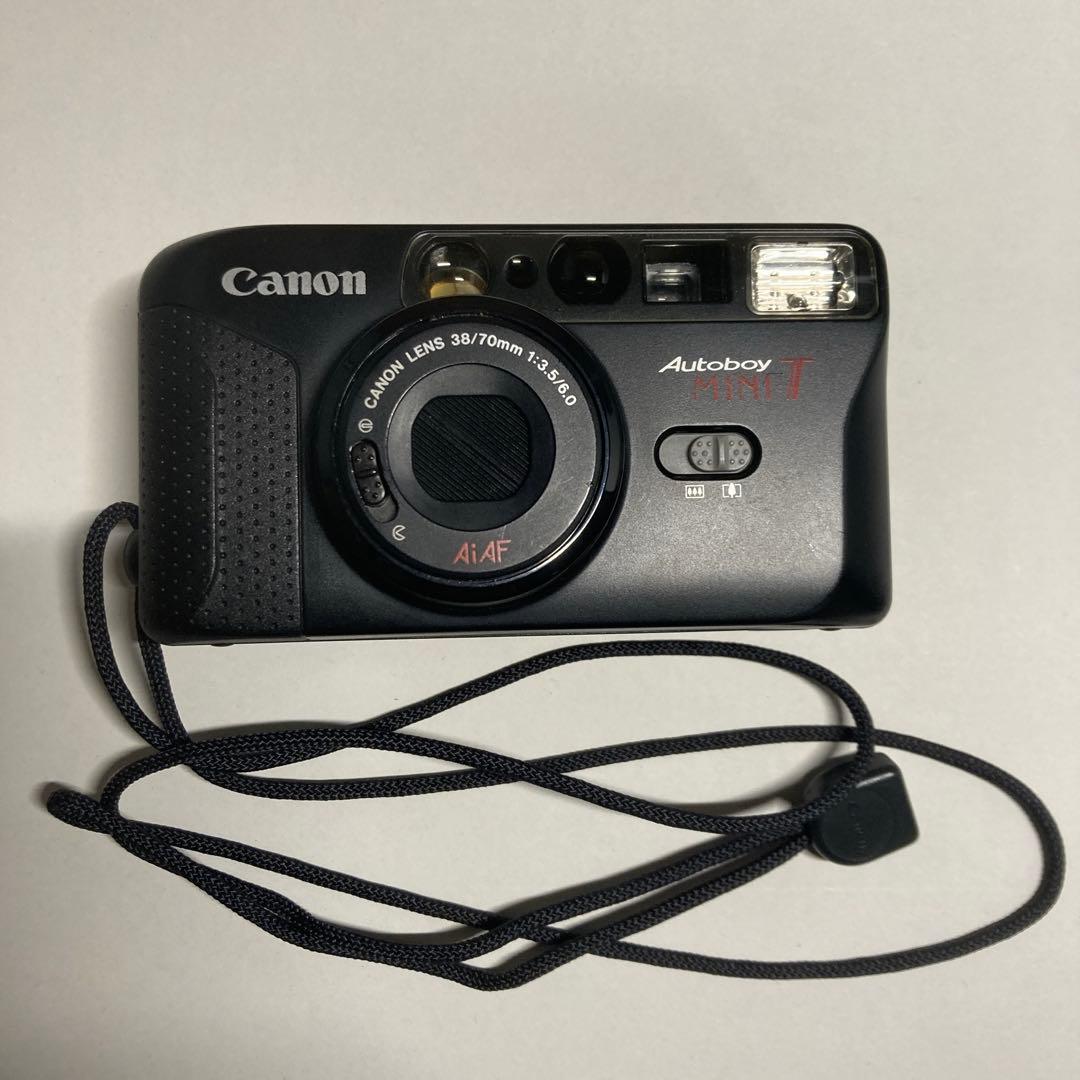 【完動品】Canon Autoboy MINI T フィルムカメラ 諸々備品付き