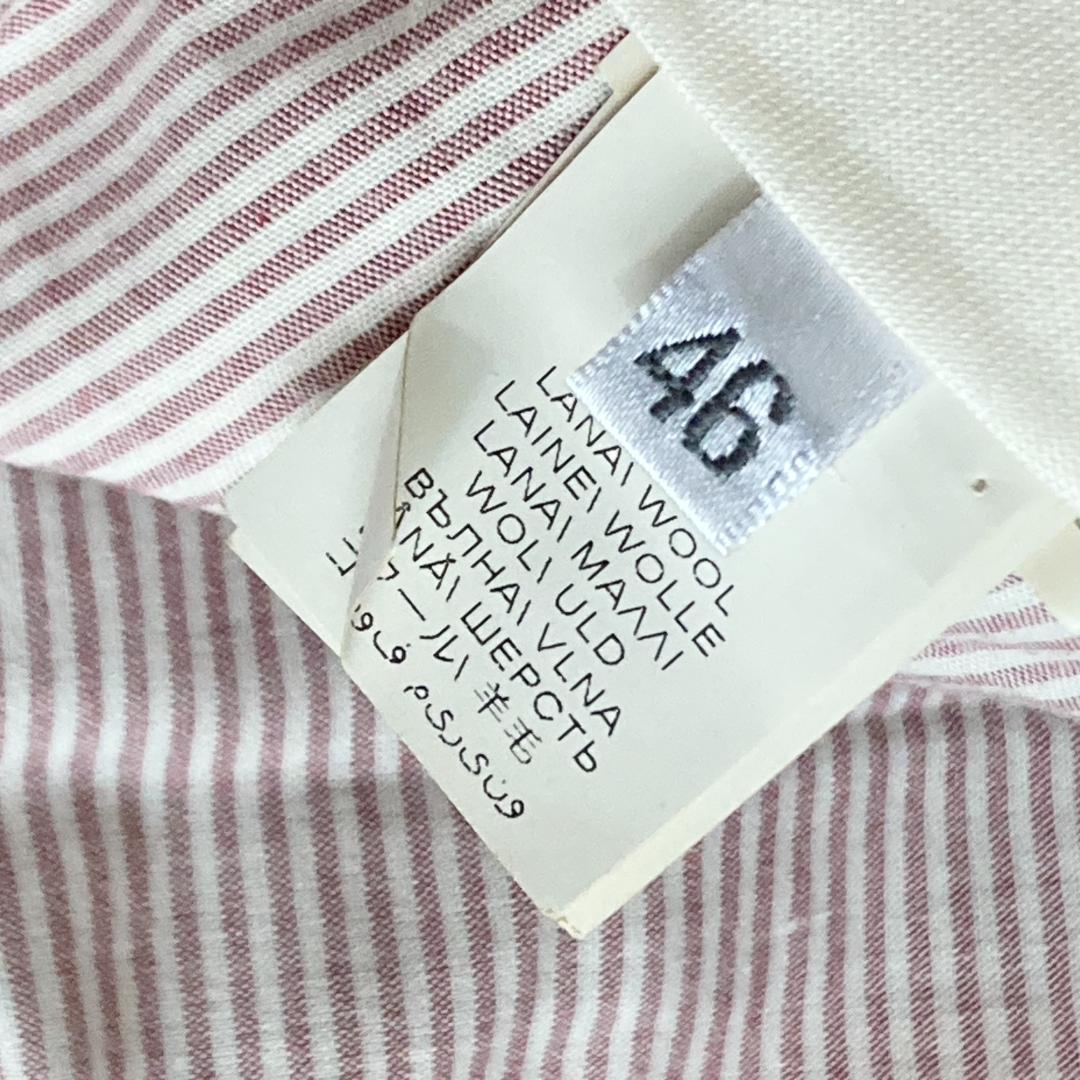 ブルネロクチネリ　パンツ　46　ストライプ　グレー　LEISURE FIT