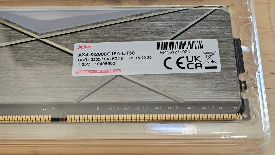 メモリー XPG SPECTRIX D50 16GB(8GBx2 DDR4 3200MHz