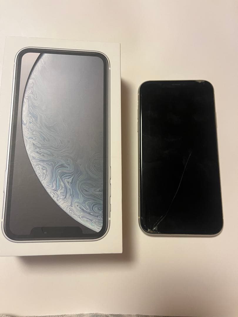 Apple iPhone XR 128GB ホワイト◎箱付
