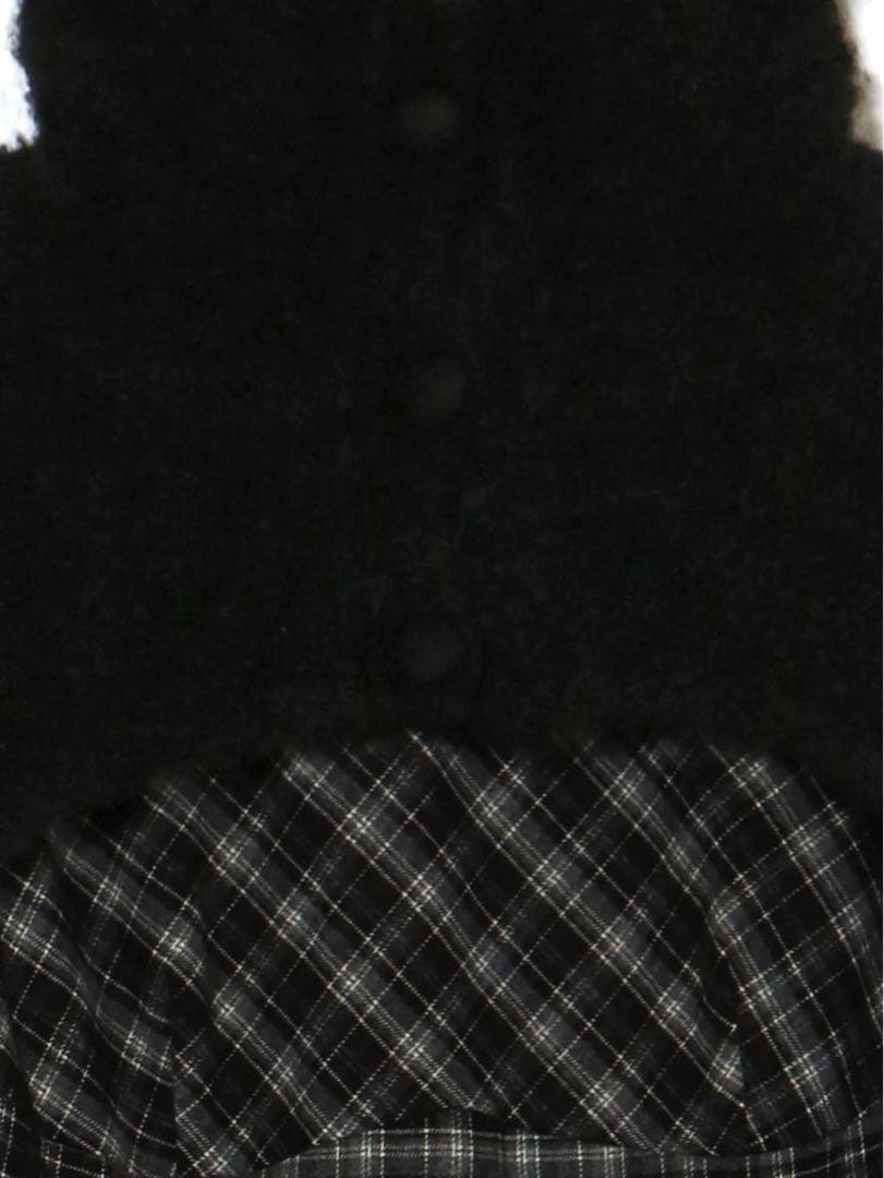 ワンピース Lulu check set mini dress black
