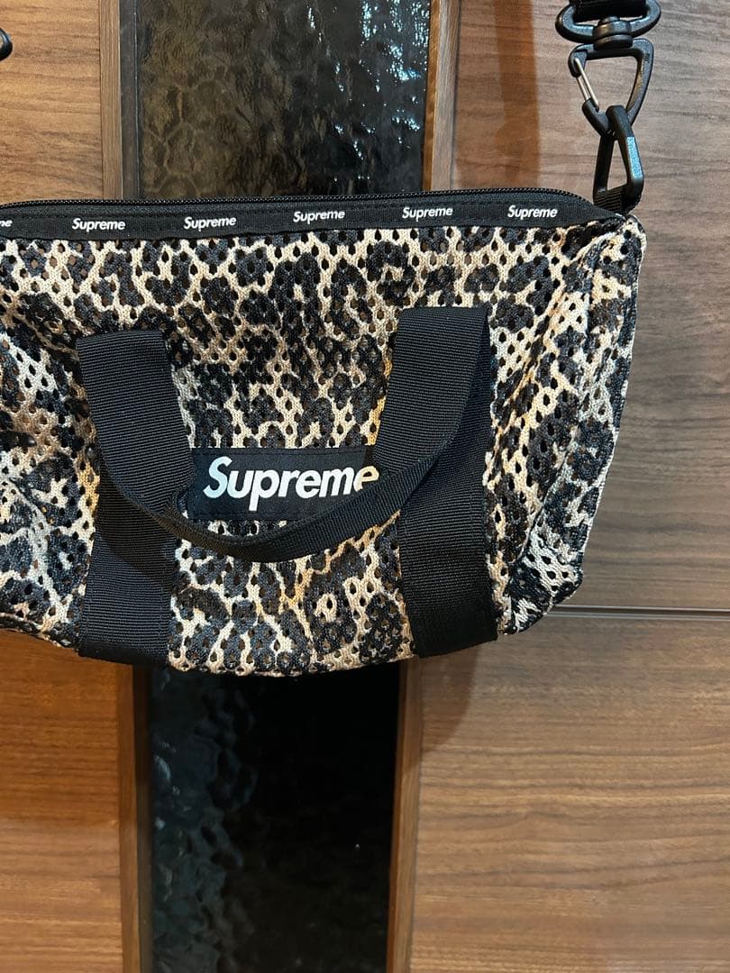 バッグ Supreme Mesh Mini Duffle Bag Leopard