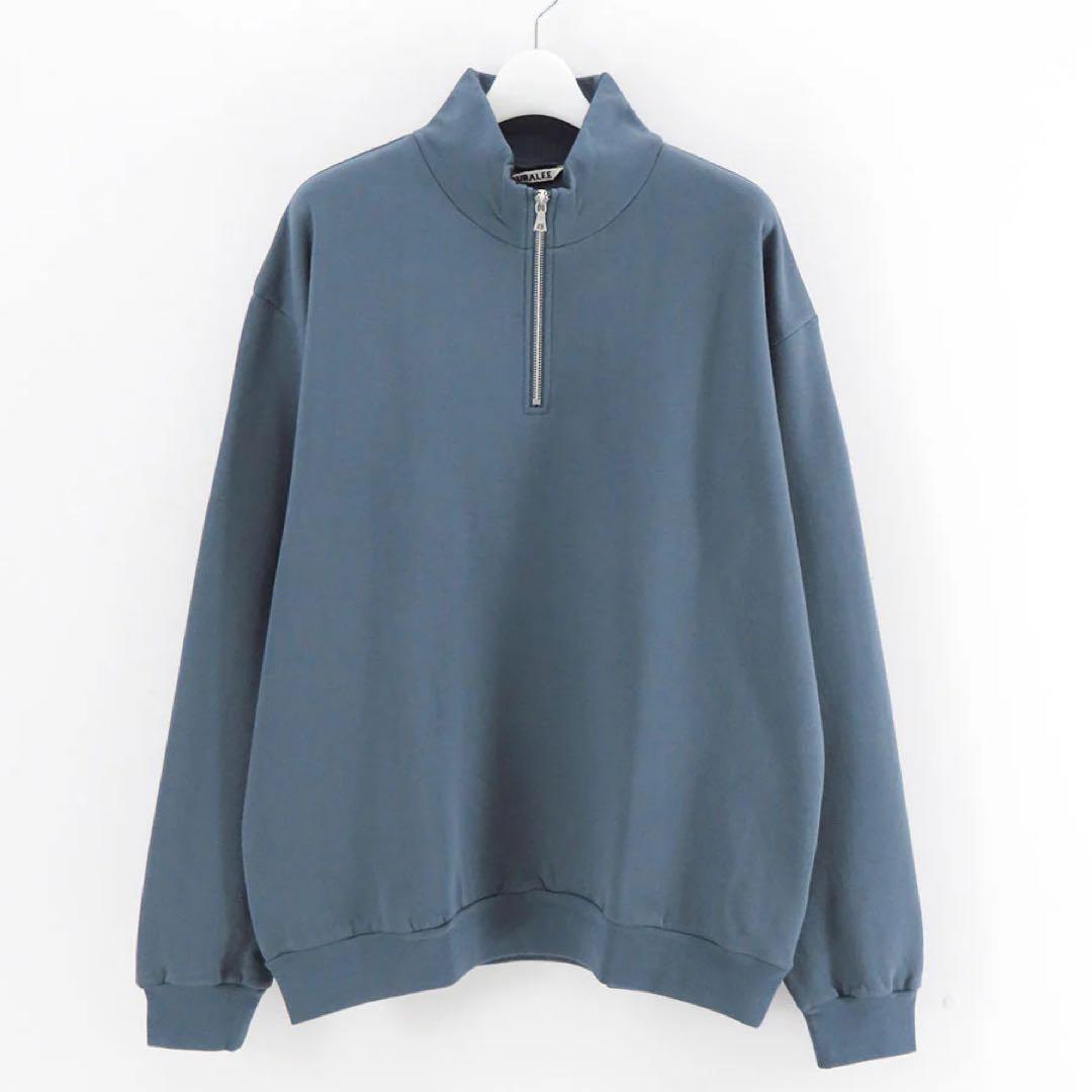 トップス AURALEE / ELASTIC HIGH GAUGE SWEAT ZIP