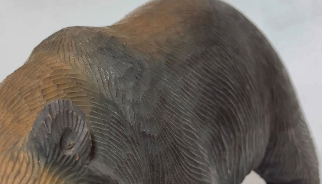 木彫り熊　八雲　2体セット【茂木多喜治作・加藤貞夫作】