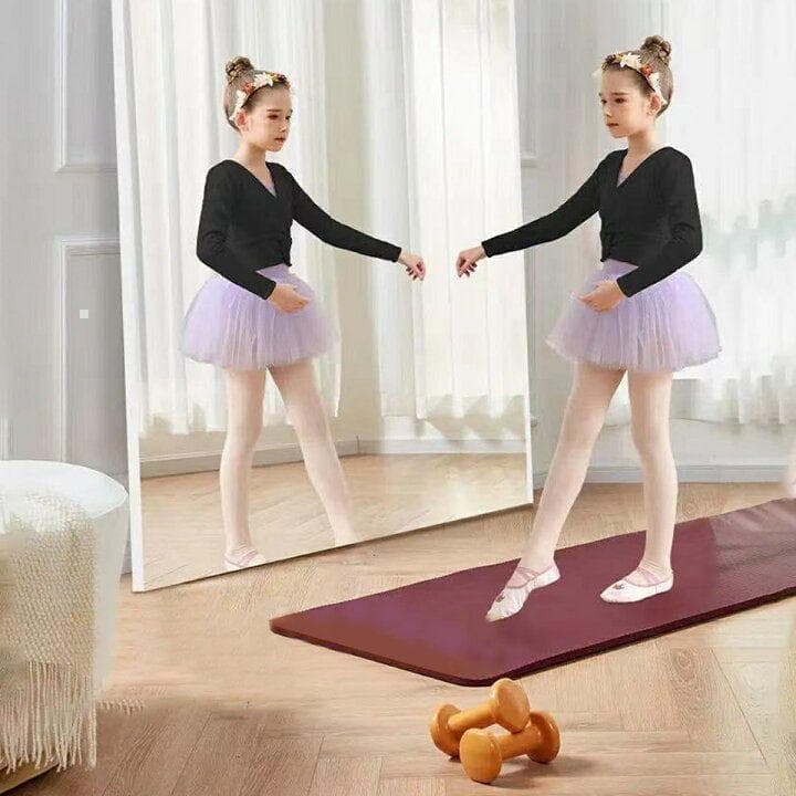 割れない鏡 ウォールミラー 壁掛け 姿見鏡 60×160cmゴールド 1623