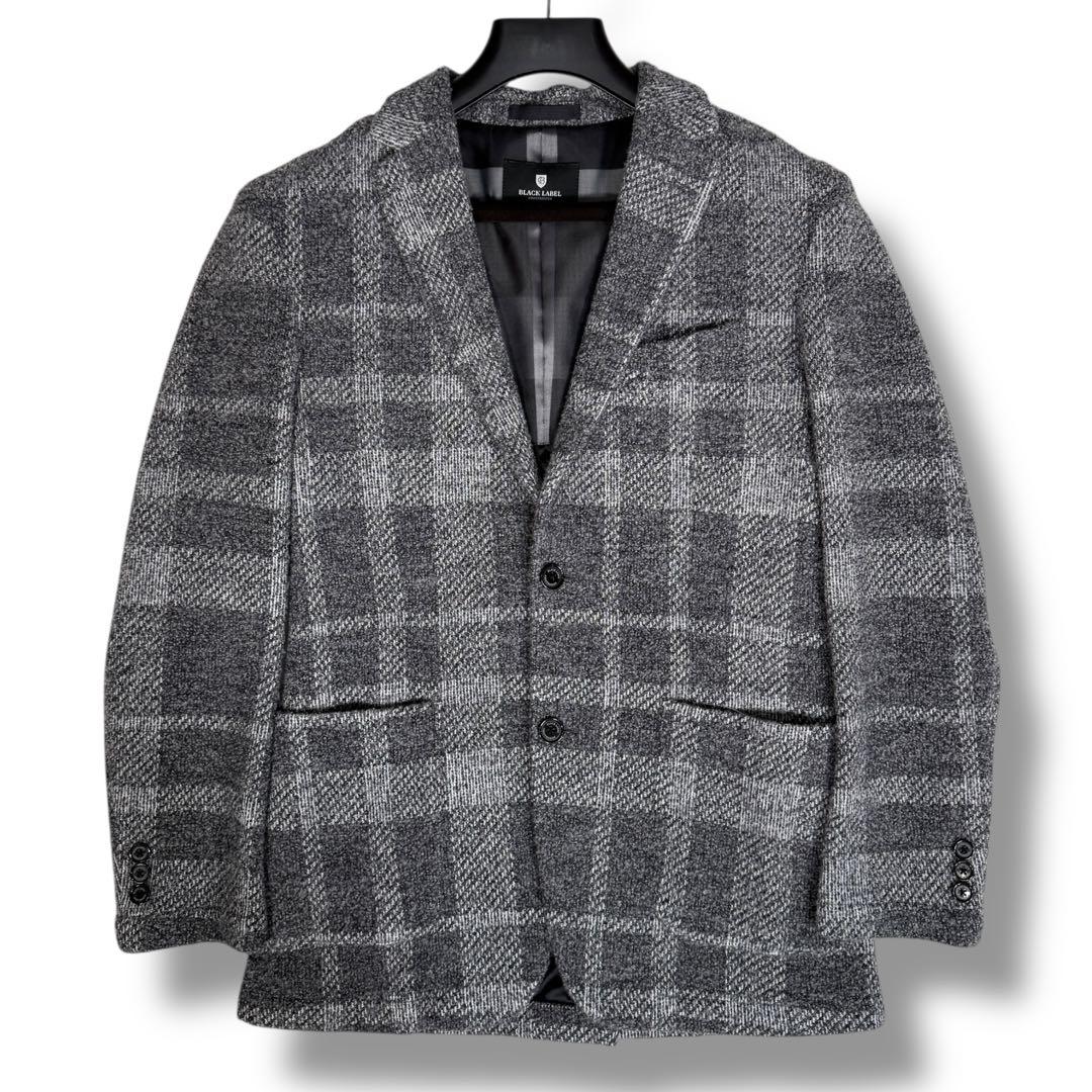 未使用級 ブラックレーベルクレストブリッジ CBチェック テーラードジャケット
