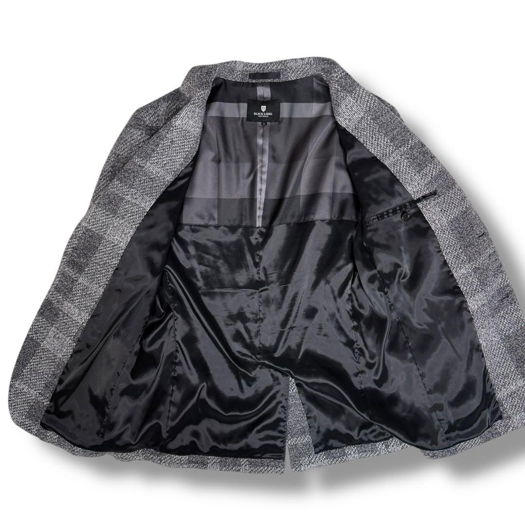 未使用級 ブラックレーベルクレストブリッジ CBチェック テーラードジャケット