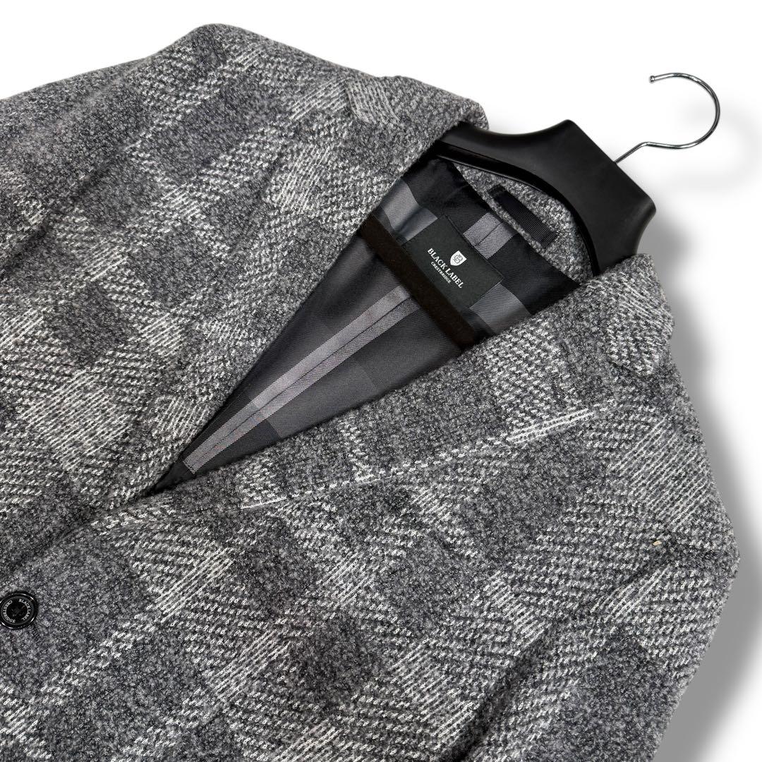 未使用級 ブラックレーベルクレストブリッジ CBチェック テーラードジャケット