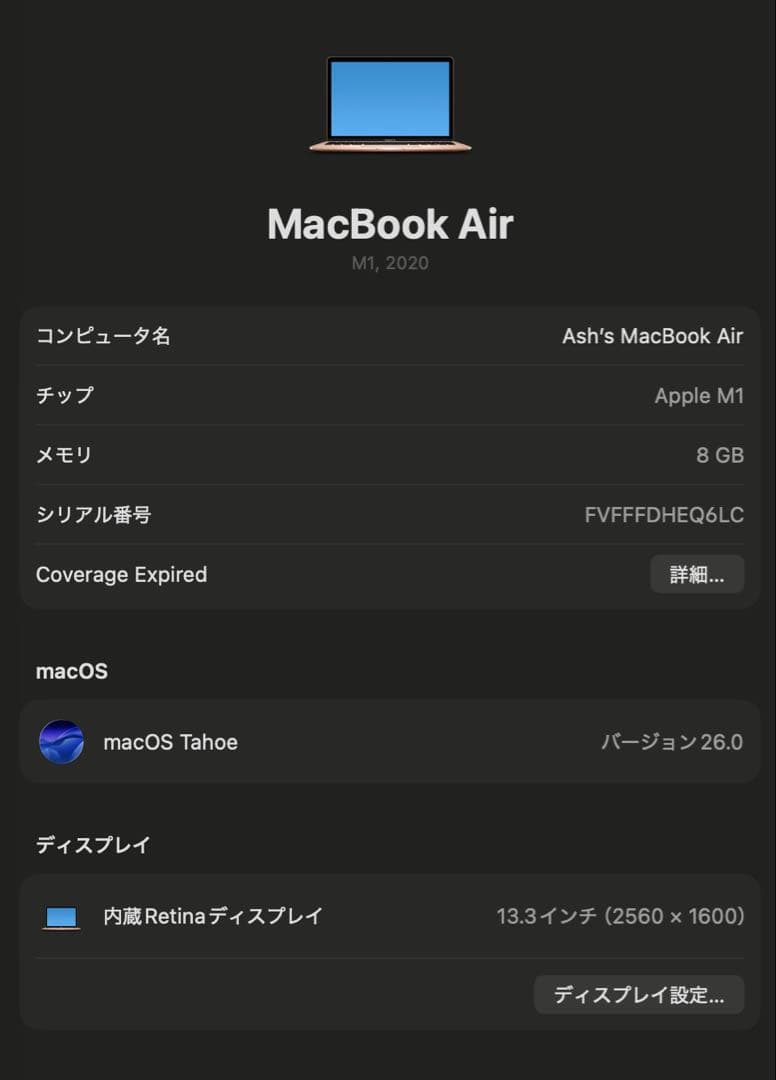 Apple MacBook M1 日本語配列 箱有り