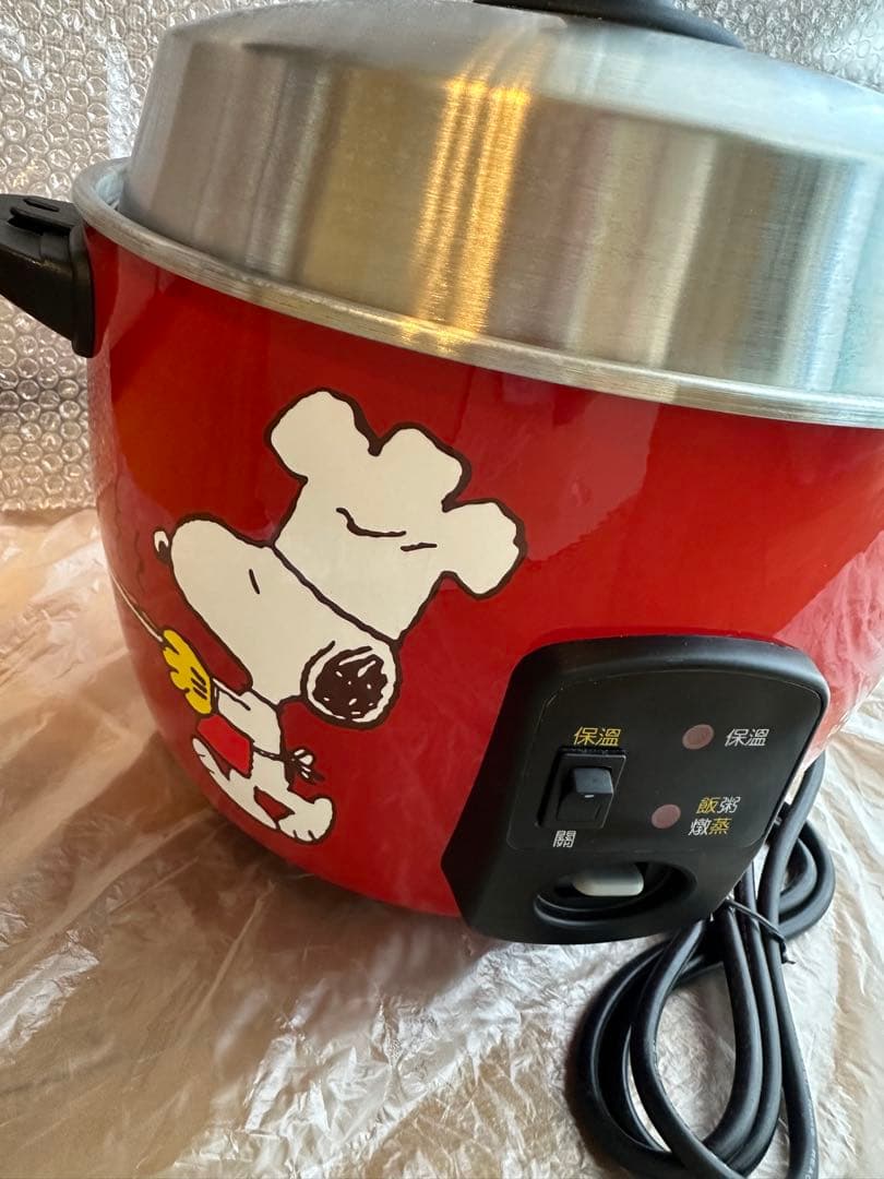 《値下げ》スヌーピー 炊飯器 赤（電鍋）