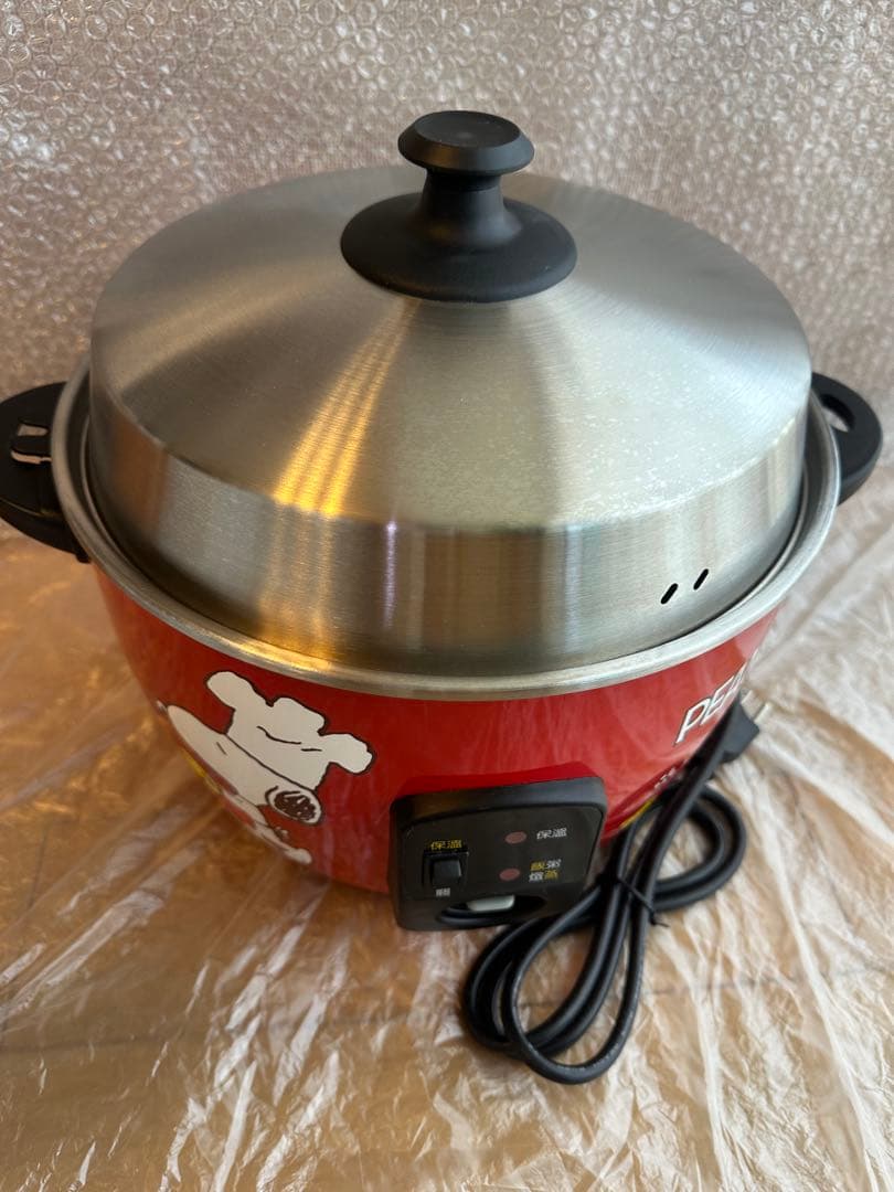 《値下げ》スヌーピー 炊飯器 赤（電鍋）