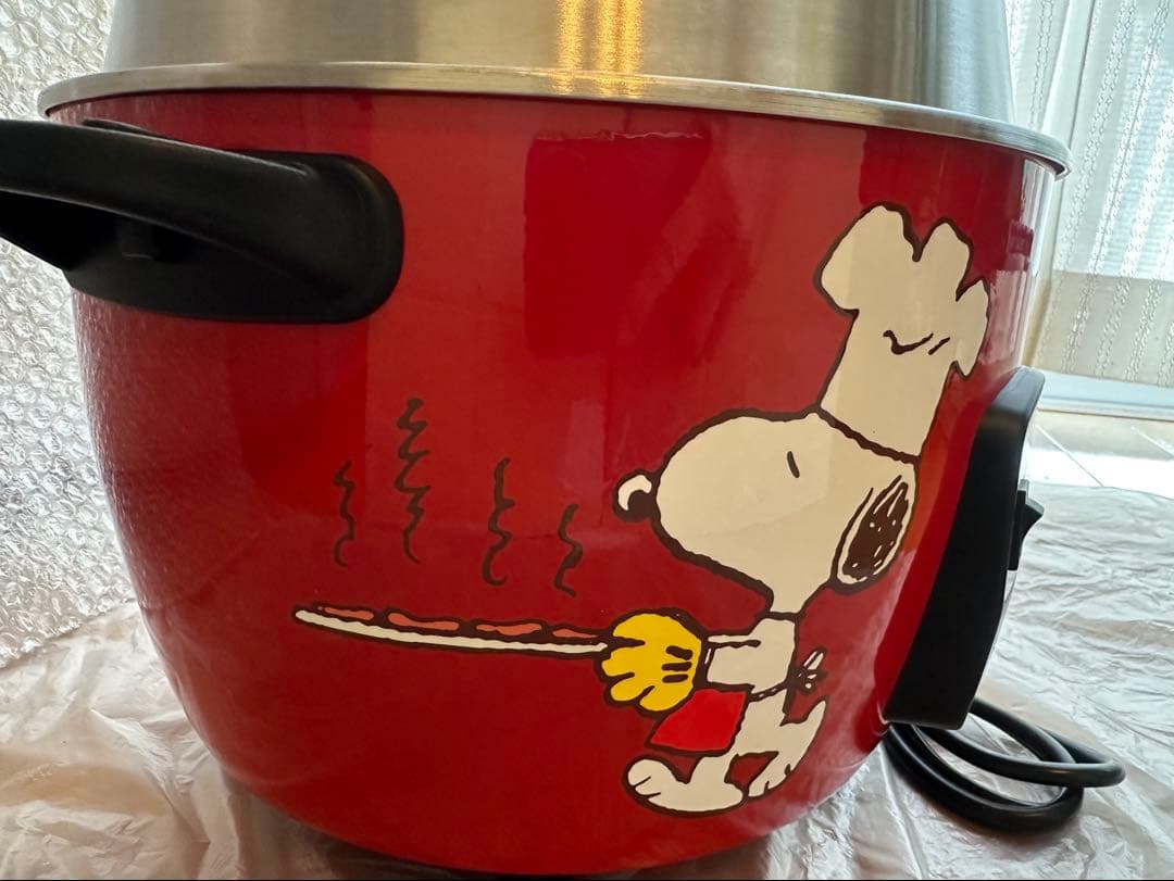 《値下げ》スヌーピー 炊飯器 赤（電鍋）
