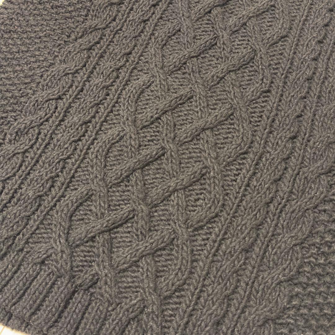 【nest Robe / ネストローブ】 ペルーハンドニットベスト　ブラック