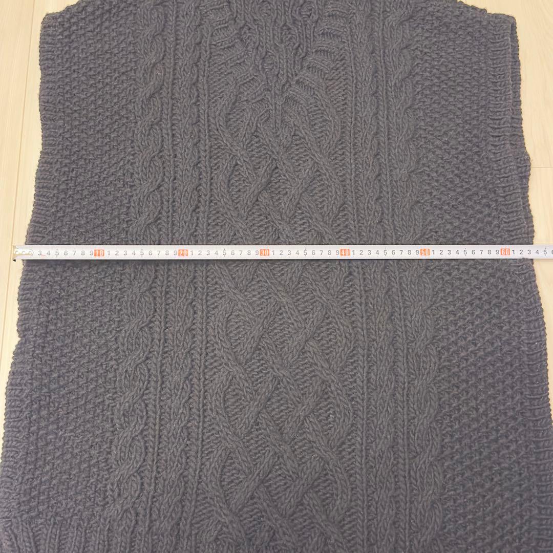 【nest Robe / ネストローブ】 ペルーハンドニットベスト　ブラック