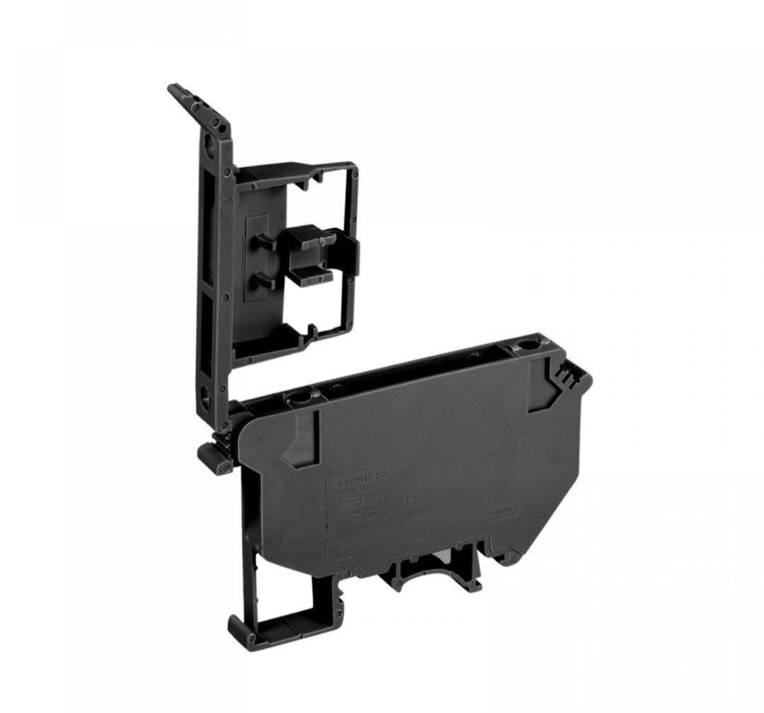 マウントヒューズホルダー 端子台 ネジ式 ブラック UK5 2個