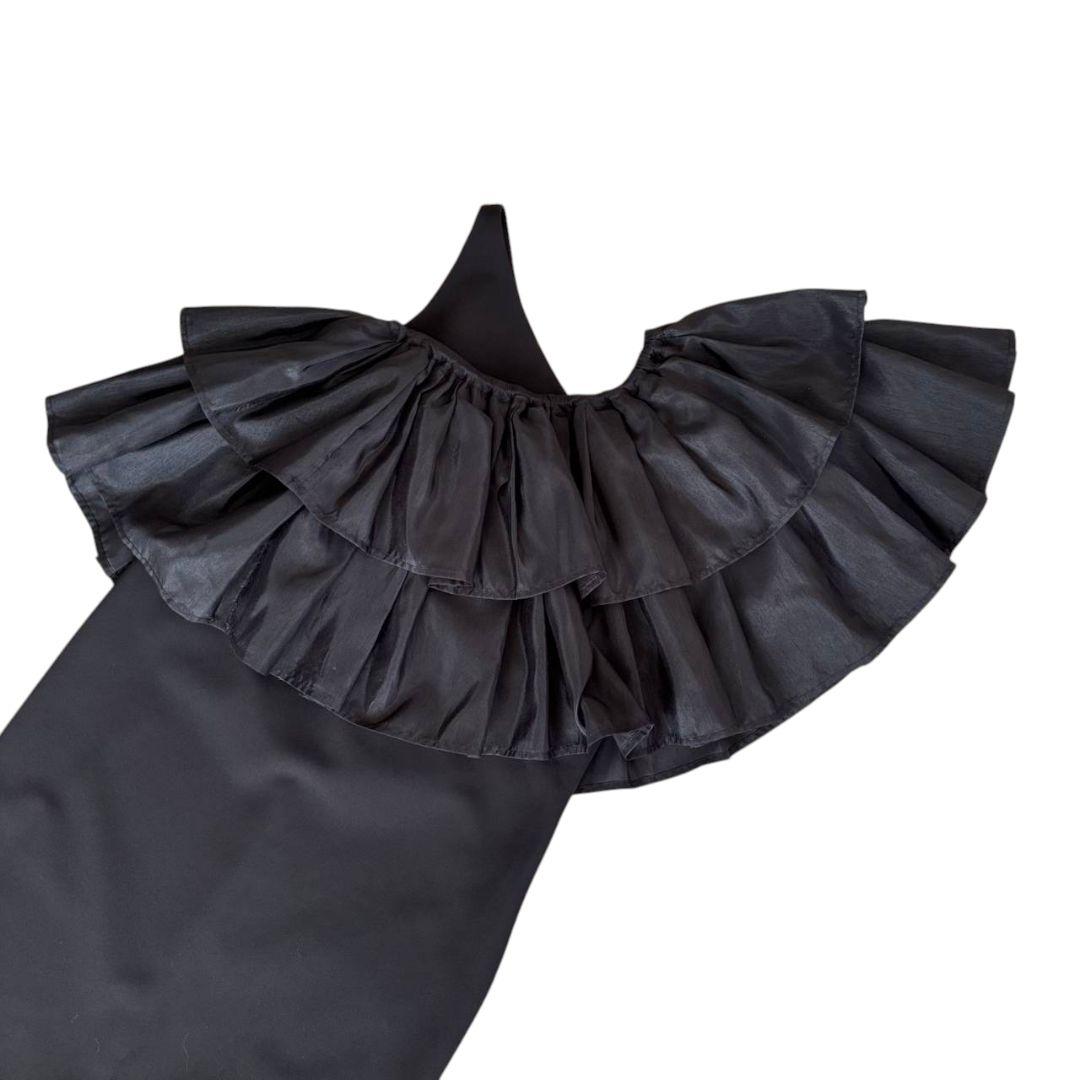 美品✨️アメリ　 LUSTER TIERED LAYERED DRESS 　黒