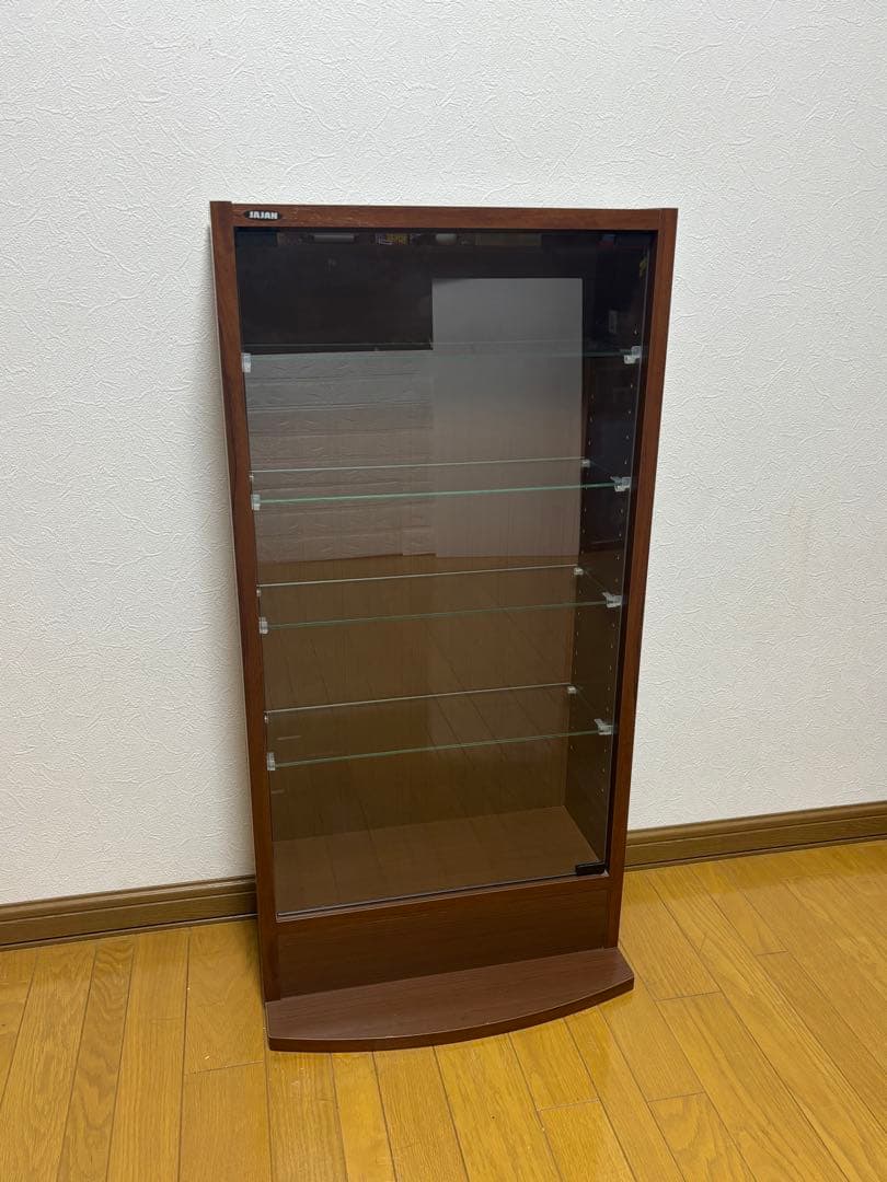 JAJAN ブラウン ガラス ディスプレイケース コレクション