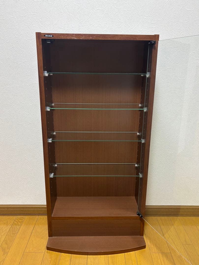 JAJAN ブラウン ガラス ディスプレイケース コレクション