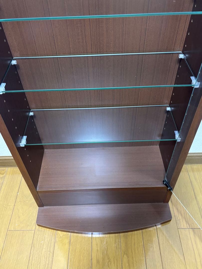 JAJAN ブラウン ガラス ディスプレイケース コレクション