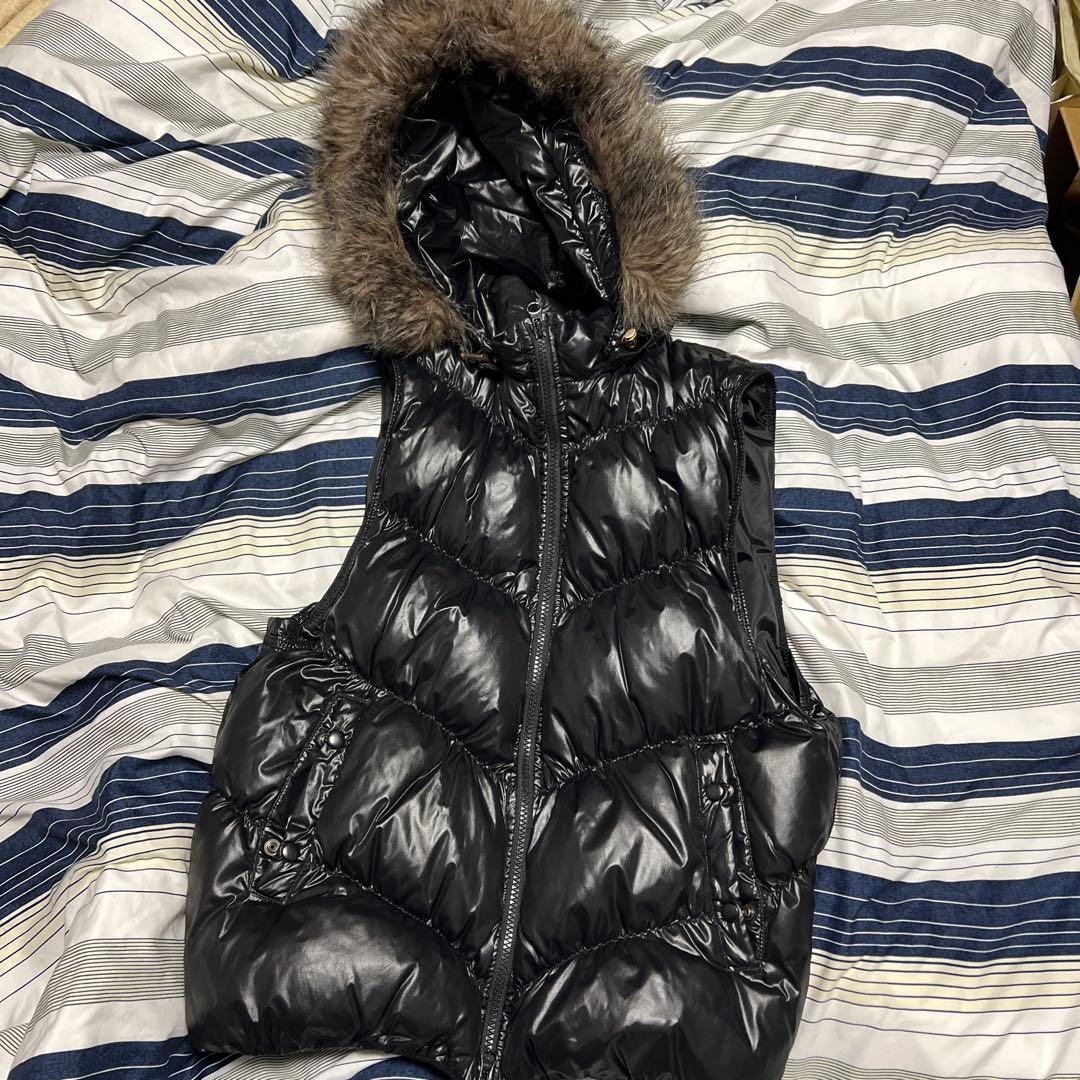 GAP フード付きダウンベスト Lサイズ ブラック