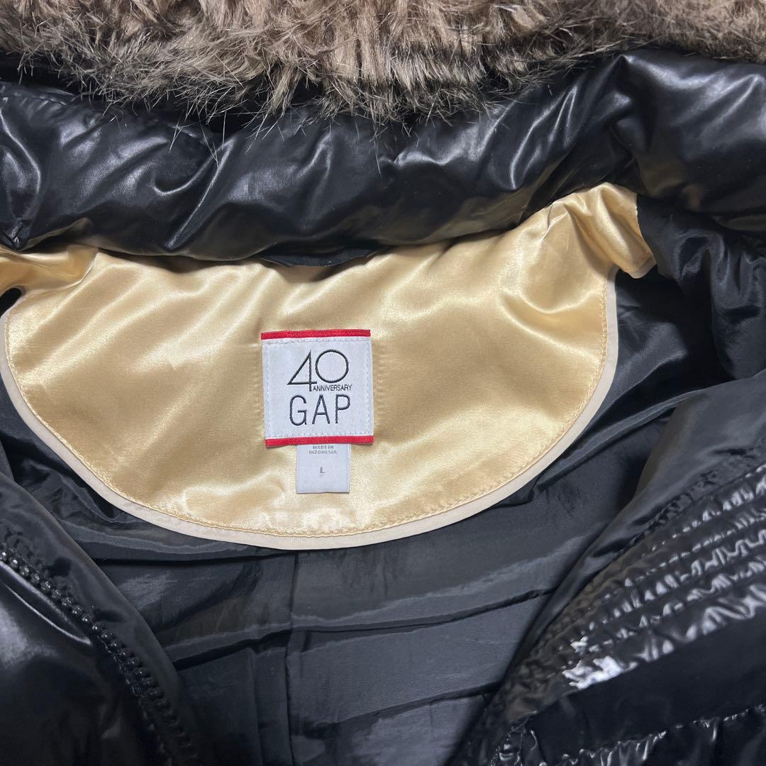 GAP フード付きダウンベスト Lサイズ ブラック