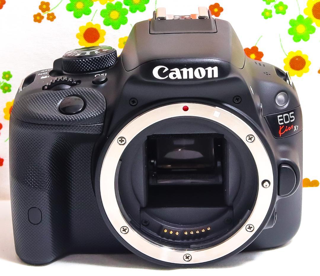 Canon kiss x7☆スマホ転送♪☆超小型・軽量☆超望遠ダブルレンズ付き