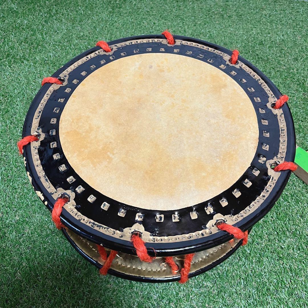 伝統芸能 締太鼓 和太鼓 スタンド バチ ケース付き 和楽器 打楽器