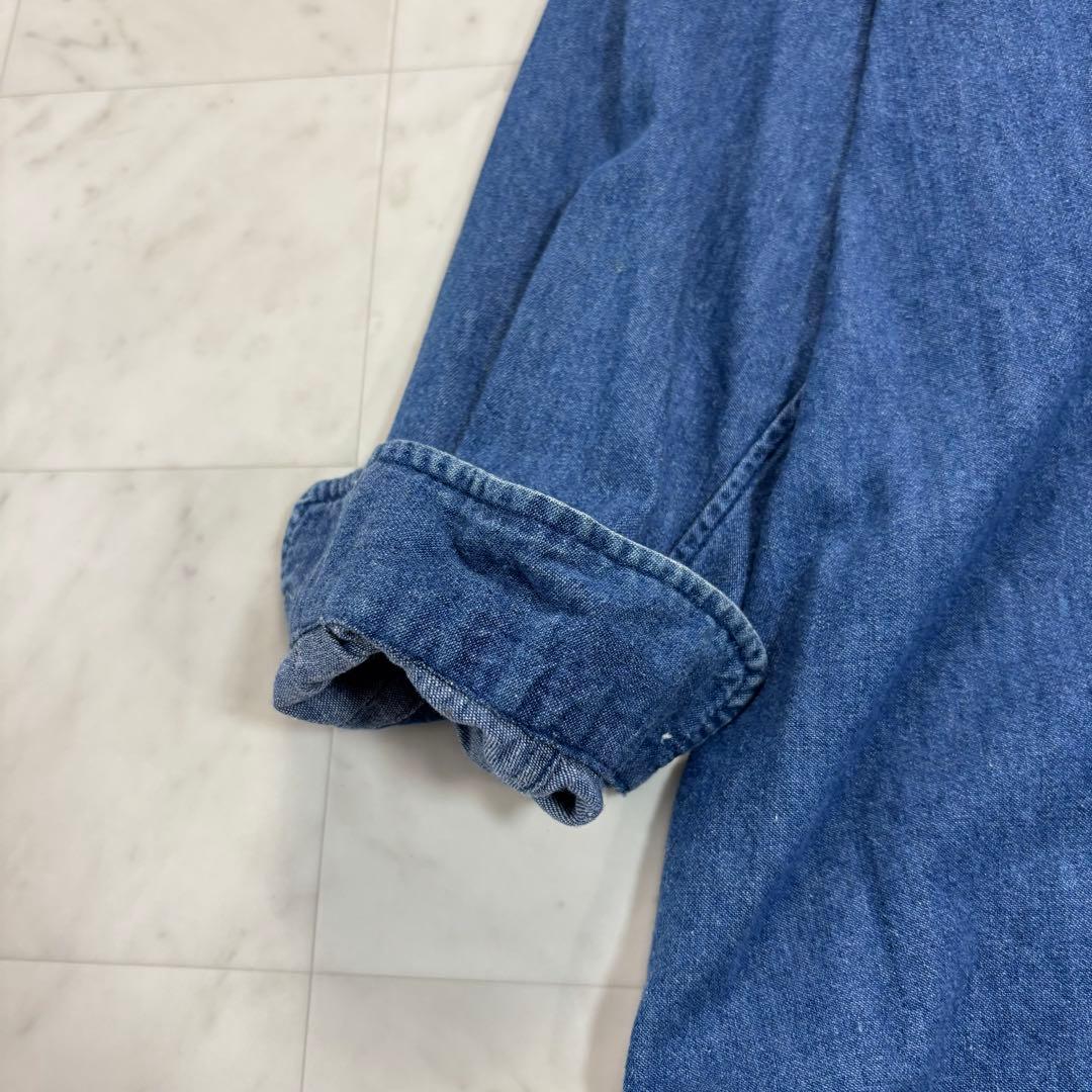 Mirka です★デニムシャツ オーバーサイズ チュニック ポニー刺繍
