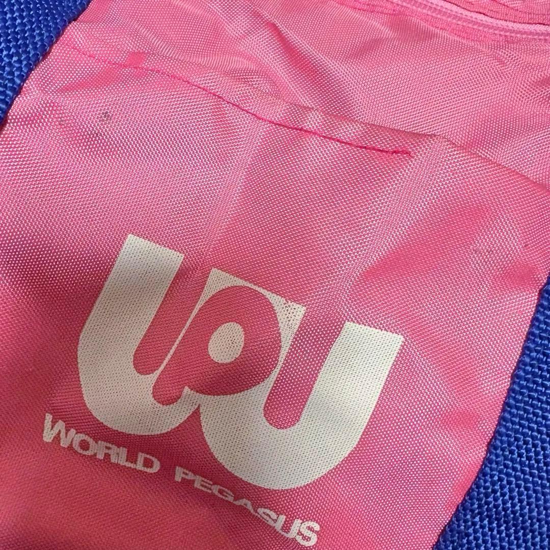 WORLD PEGASUS ピンク 旧ワッペ スクールバッグ スクバ