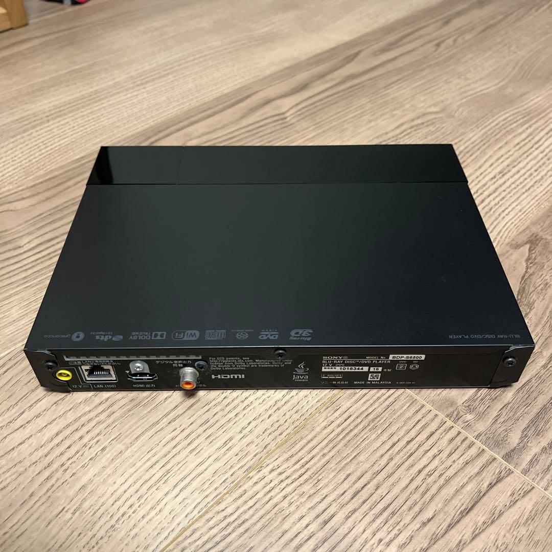 SONY ブルーレイディスク/DVDプレーヤー　BDP-S6500
