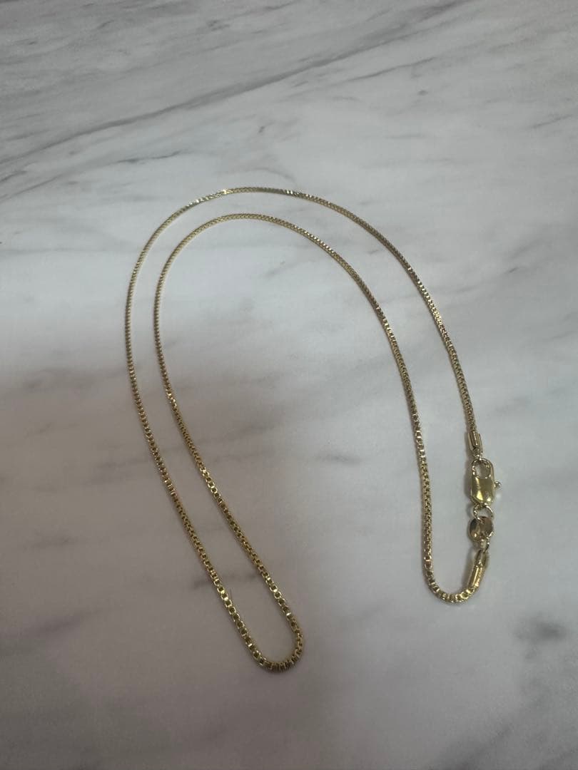 ス*ス様 刻印あり 18K GF ゴールドチェーンネックレス