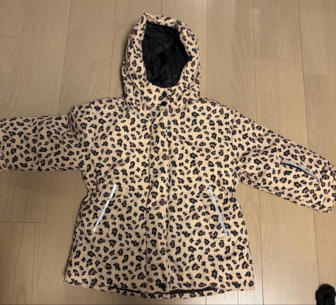 ZARA SKI ヒョウ柄 スキーウェア 上下セット 116