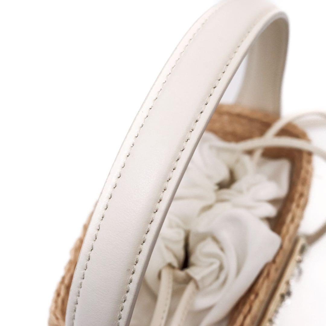 【極美品】ロジェヴィヴィエ かごバッグ ラフィア バスケット ミニ ベージュ