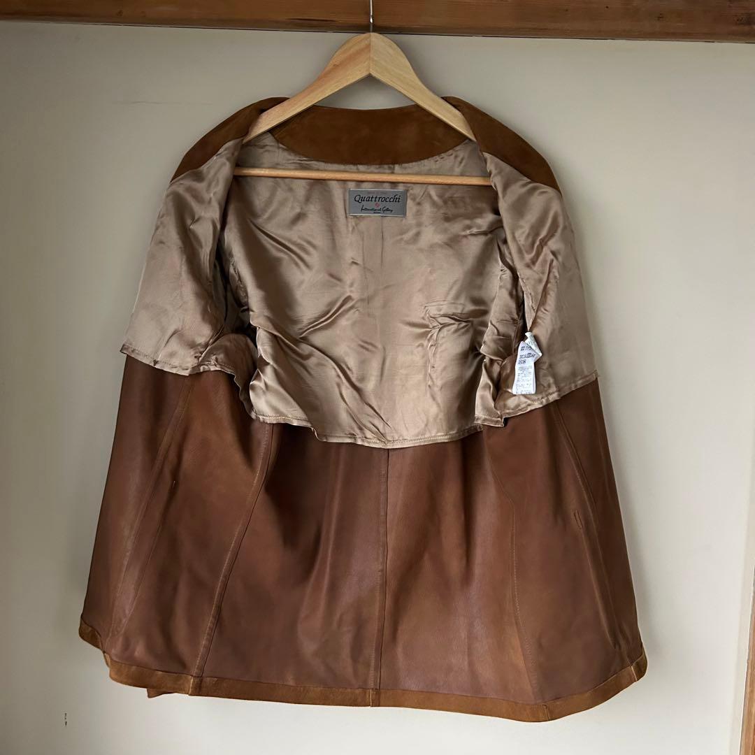 専用　QUATTROCCHI / ゴートスエード ノーラペル ジャケット