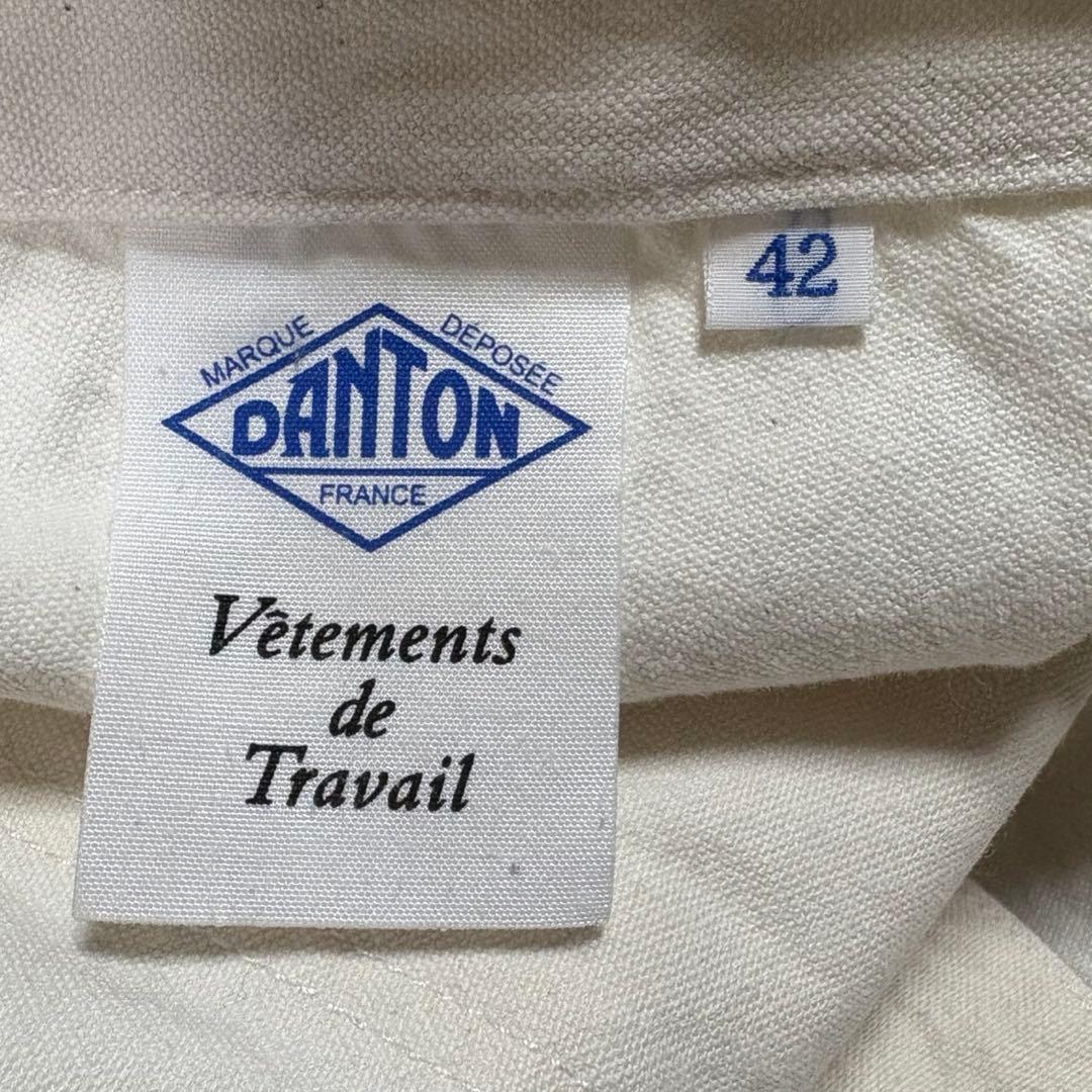 DANTON ベイカーパンツ 白 ライトキャンバス ペイント ペンキ 一点物