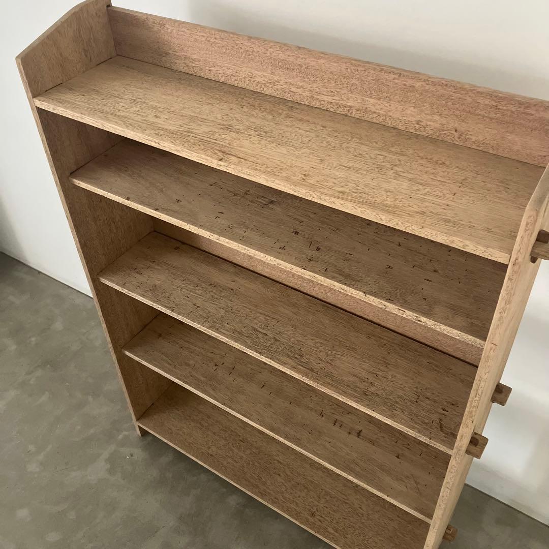 レトロ　ヴィンテージ　古家具　古道具　剥離家具　収納　木製　シェルフ　食器棚