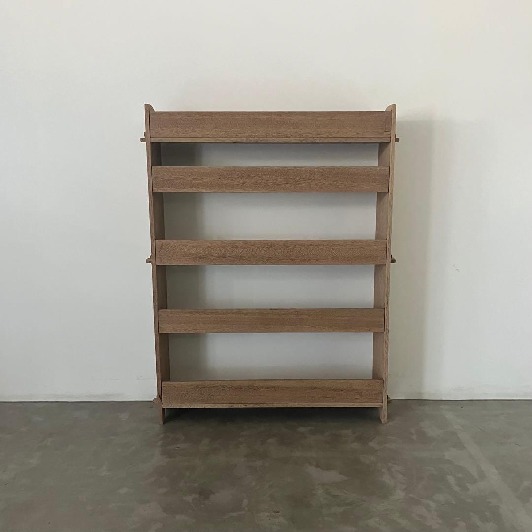 レトロ　ヴィンテージ　古家具　古道具　剥離家具　収納　木製　シェルフ　食器棚