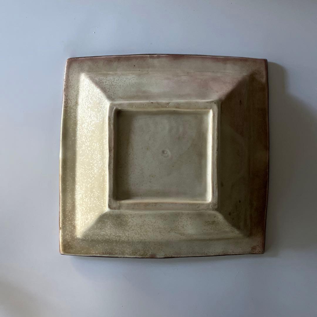 李朝 大皿 角皿 鉄砂文様 飾り皿