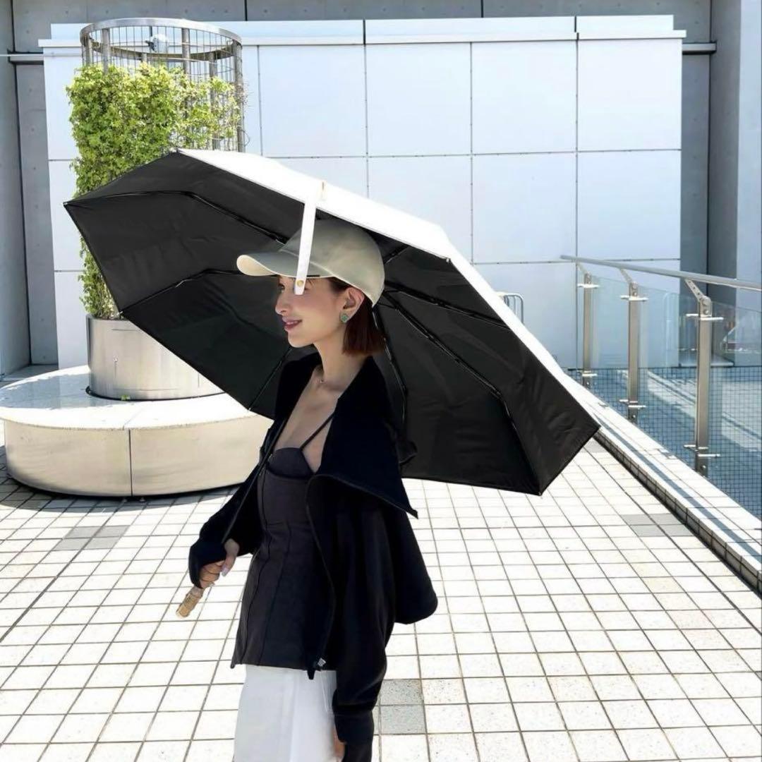 完全遮光 晴雨兼用 日傘 しいちゃん 成瀬愛里さん　ベージュ