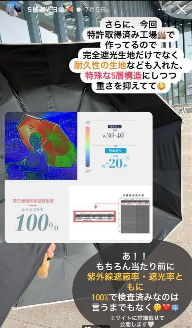 完全遮光 晴雨兼用 日傘 しいちゃん 成瀬愛里さん　ベージュ