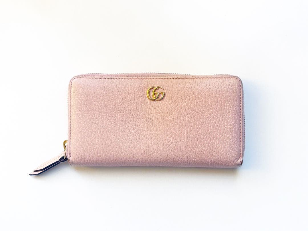 【GUCCI グッチ】ラウンドファスナー 長財布 GGプチマーモント